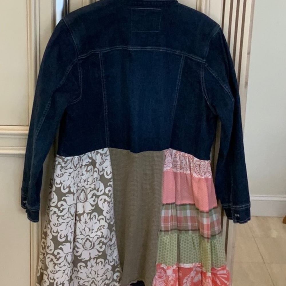 Patchwork Denim Jacket - image 8